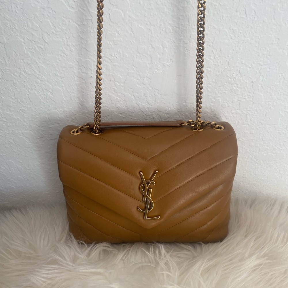 Saint Laurent Lou Lou Small Chain Bag. Quilted Leather